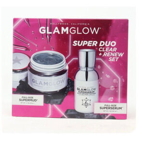 Glamglow Super Duo Clear + Renew 2 Pcs Set / New With Box